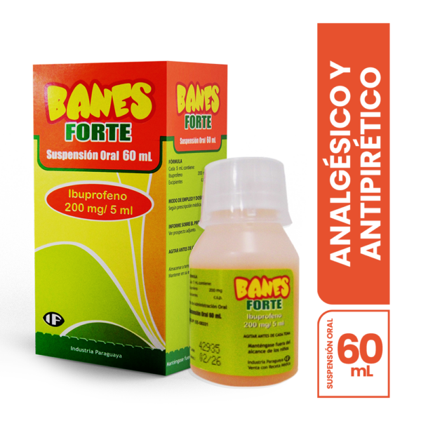 BANES FORTE 200MG/5ML SUSPENSIÓN ORAL, CAJA CON FRASCO x 60 ML