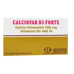 CALCIOFAR D3 FORTE COMPRIMIDO RECUBIERTO, CAJA x 30 COMPRIMIDOS RECUBIERTOS