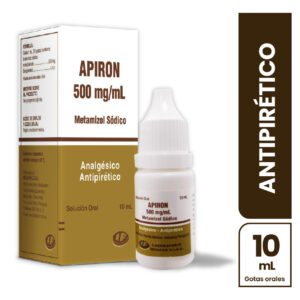 APIRON 500MG/ML SOLUCIÓN ORAL-GOTAS, CAJA CON FRASCO GOTERO x 10 ML