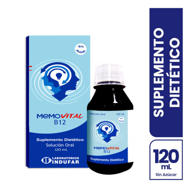 MEMOVITAL B12 JARABE, CAJA CON FRASCO x 120 ML