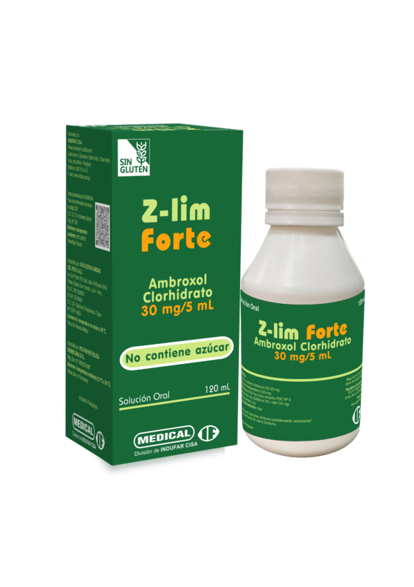 ZLIM-FORTE Z-LIM FORTE 30mg/5mL SOLUCIÓN ORAL, CAJA CON FRASCO X120ML