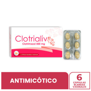 CLOTRIALIV 500MG CÁPSULA BLANDA VAGINAL, CAJA x 6 CÁPSULAS VAGINALES