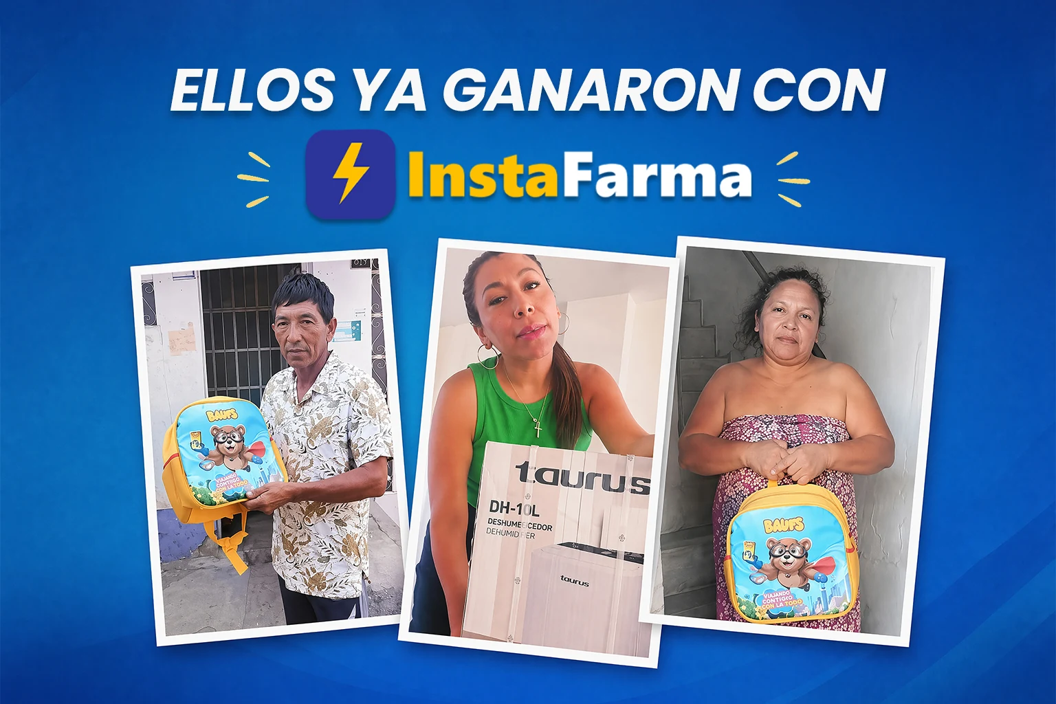 Ellos ya ganaron con InstaFarma - ganadores del sorteo